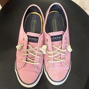 Sperry Women's Pink Canvas Sneakers